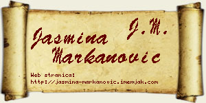 Jasmina Markanović vizit kartica